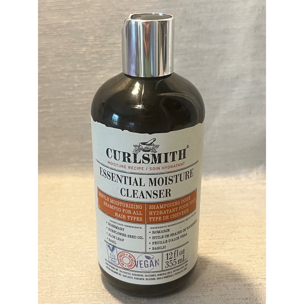 Curlsmith Essential Moisture Cleanser 12oz Vegan Shampoo All Hair Types - Picture 1 of 2